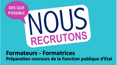 Nous recrutons des formateurs(trices)